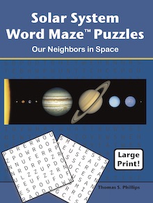 Solar System Word Maze Puzzles: Our Neighbors in Space
